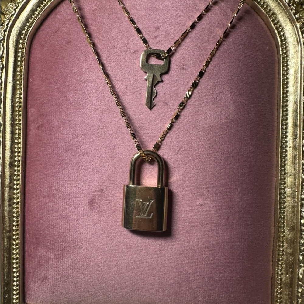 Louis Vuitton Lock and Key Necklace